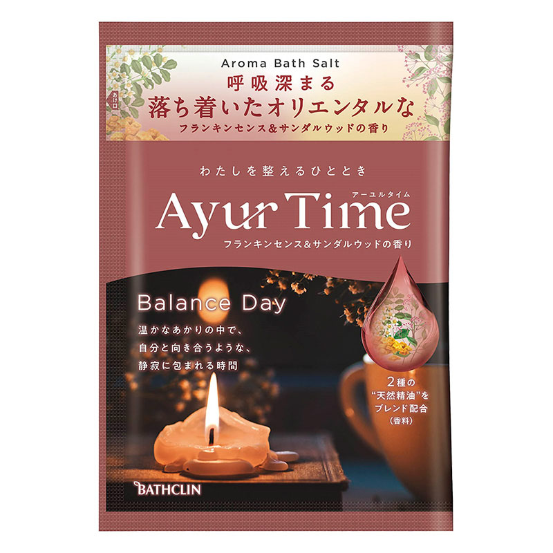 アーユルタイム バランスデイ 分包 フランキンセンス＆サンダルウッド 40g