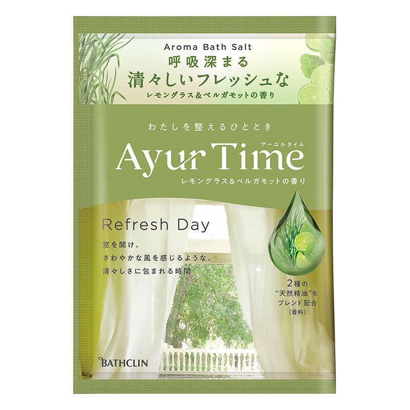 アーユルタイム リフレッシュデイ 分包 レモングラス＆ベルガモット 40g