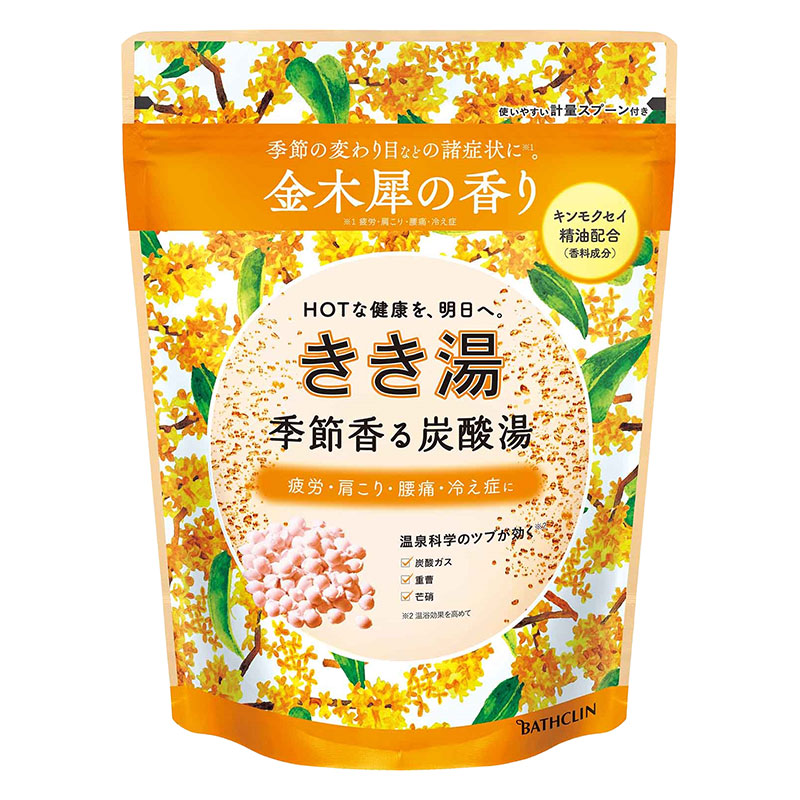 ★きき湯 季節香る炭酸湯 金木犀の香り【医薬部外品】 360ｇ