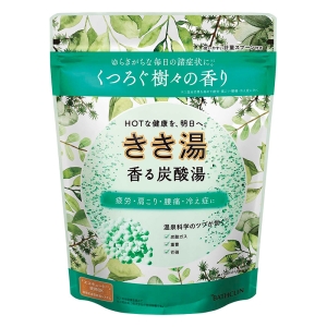 ★きき湯 香る炭酸湯 樹々の香り【医薬部外品】 360ｇ