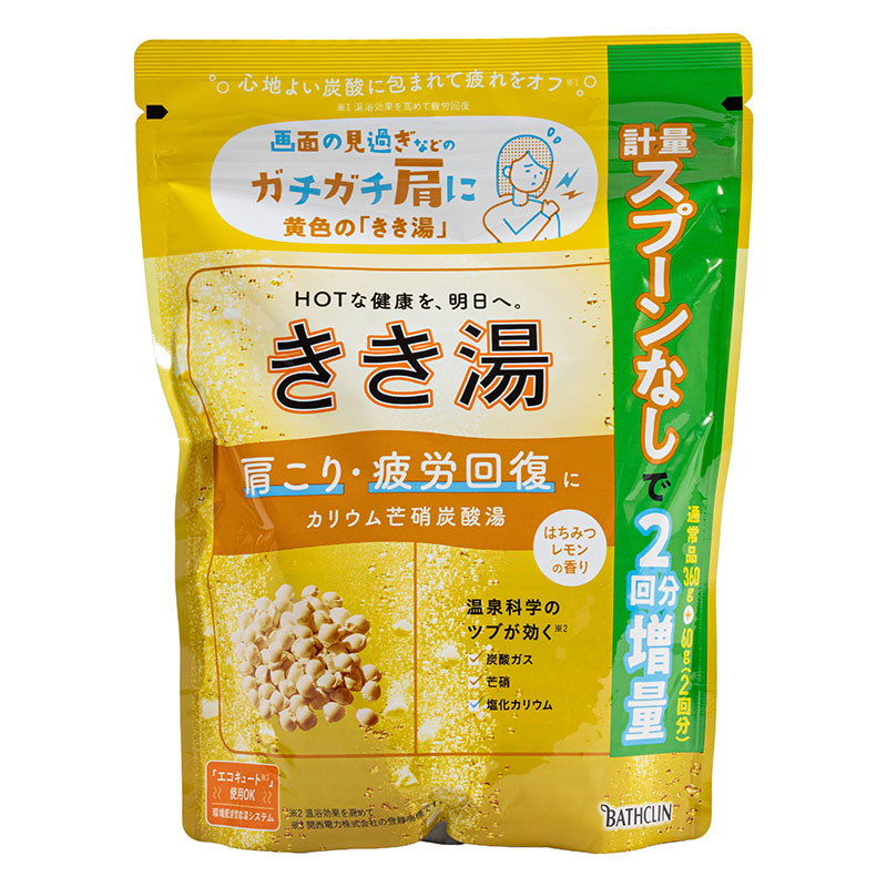 きき湯 カリウム芒硝炭酸湯 スプーンなし 2回分増量品 420g【医薬部外品】