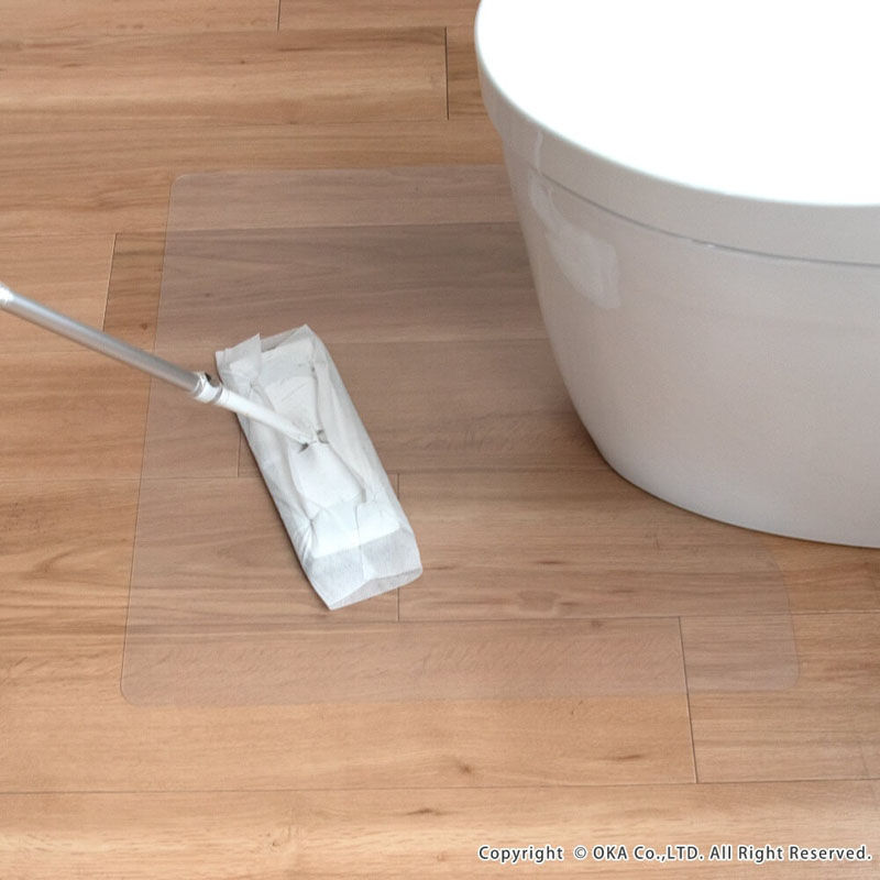 透明トイレマット 55×60cm 透明タイプ