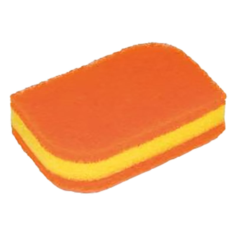 スコッチ・ブライト 抗菌ウレタンスポンジたわし リーフ型3層 2個パック