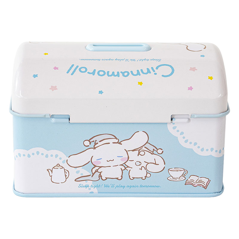 カギ付き缶バンク サンリオキャラクターズ のんびりナチュラル シナモロール