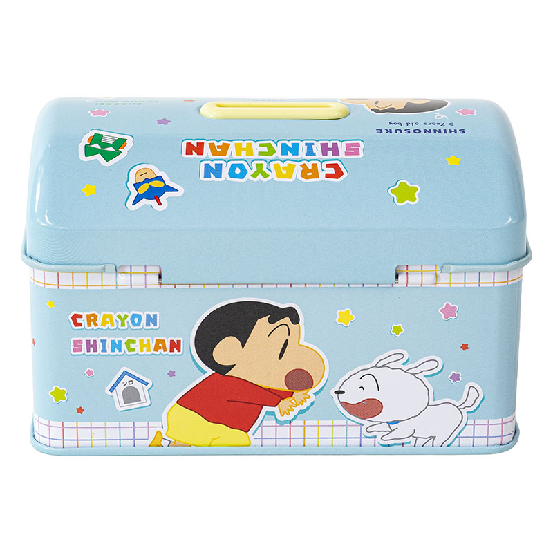 カギ付き缶バンク クレヨンしんちゃん ステッカー