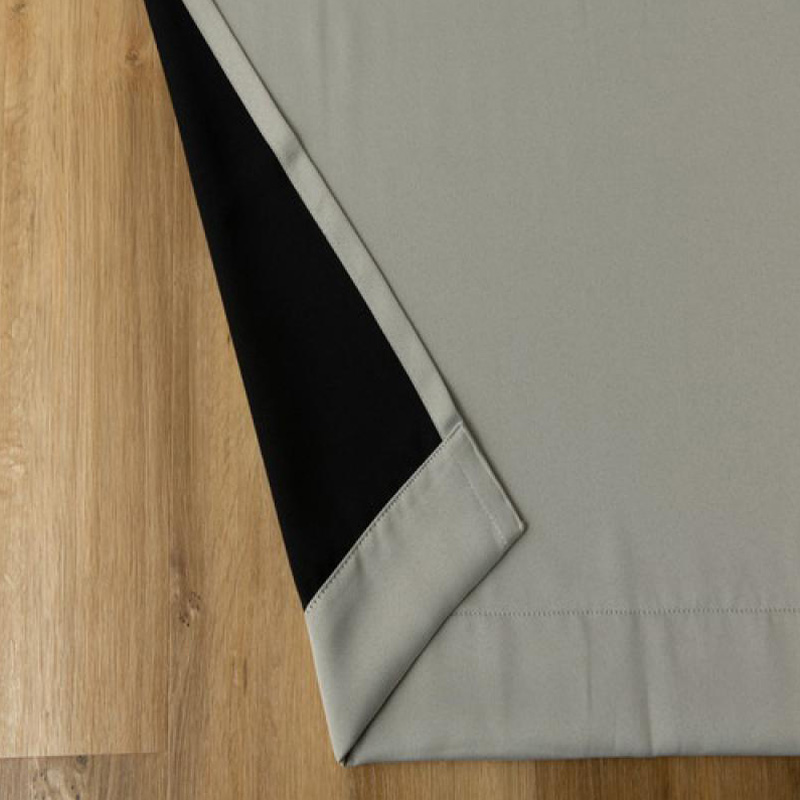 1級遮光 ドレープ・レースセットカーテン 100×135cm ライトグレー 4枚入り