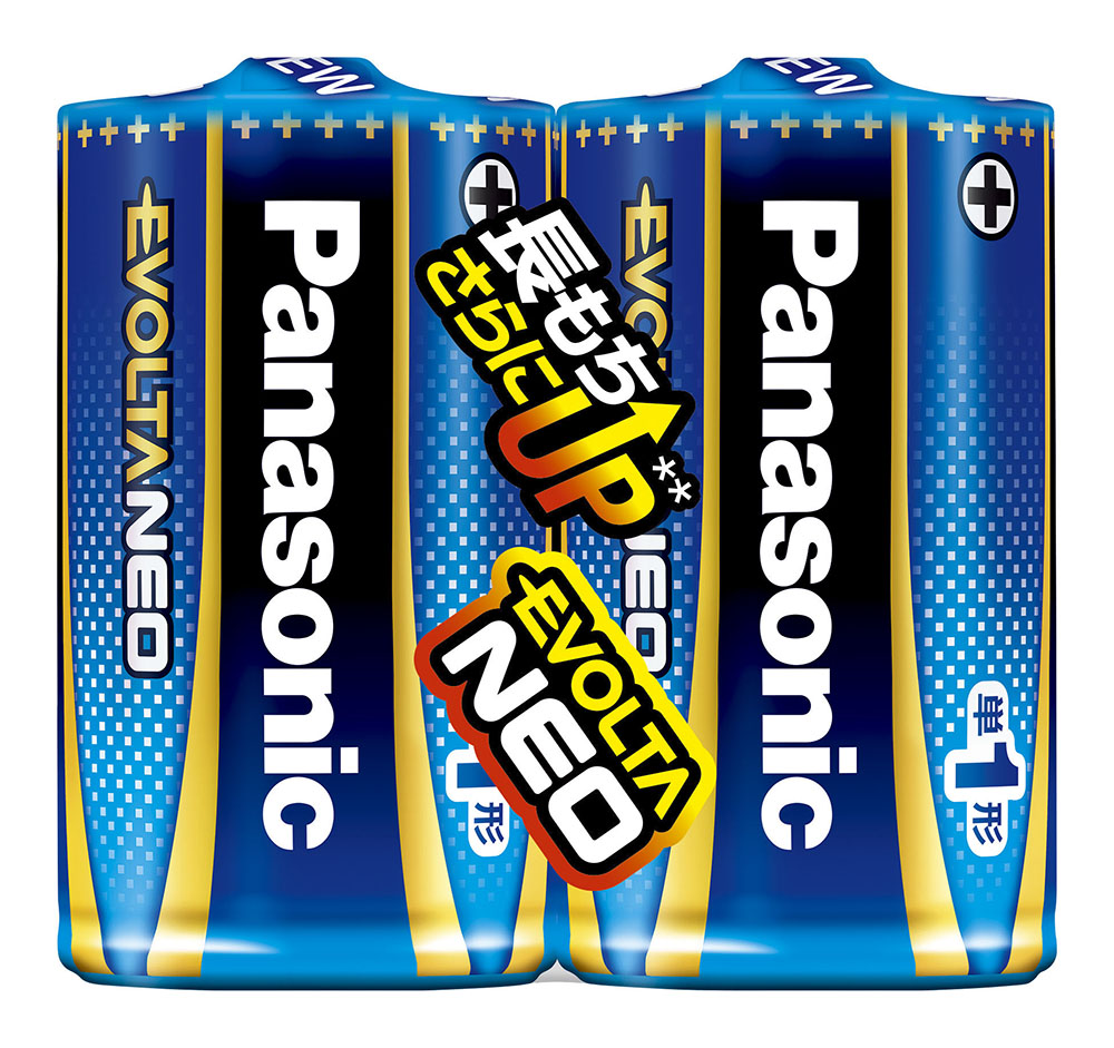 単1形乾電池エボルタNEO 2本パック Panasonic パナソニック