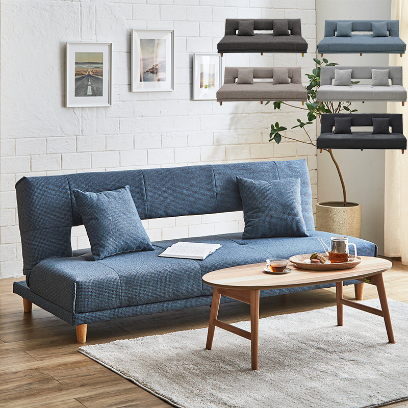 ■【関家具】ソファベッド アーク ファブリック 幅184×奥行83×高さ75cm