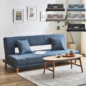 ■【関家具】ソファベッド アーク ファブリック 幅184×奥行83×高さ75cm