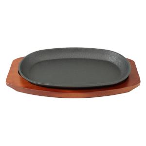スプラウト 鉄鋳物製ステーキ皿(小判型) 23×13cm