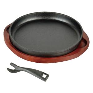 ステーキ皿 丸型 20cm 鉄鋳物 IH対応 オーブン対応 スプラウト