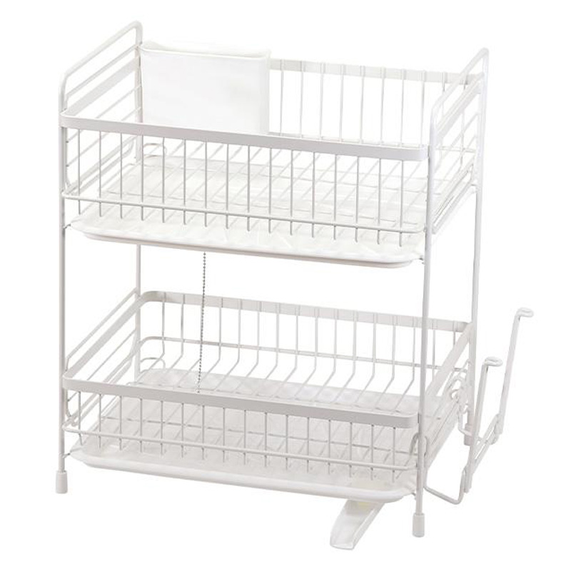 モデリエ 2段式水切りバスケット レギュラー ホワイト