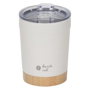 バリスタリッチ 真空蓋付タンブラー 350ml 保温・保冷 オフホワイト