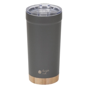 バリスタリッチ 真空蓋付タンブラー 550ml 保温・保冷 ウォームグレー