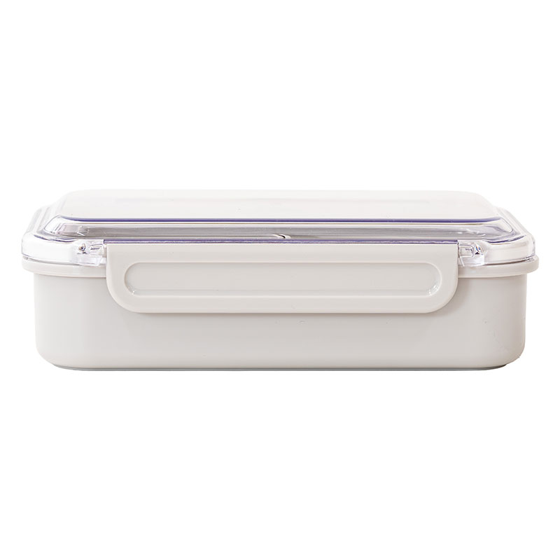 ホームレーベル 中子付ランチボックス 650ml グレー