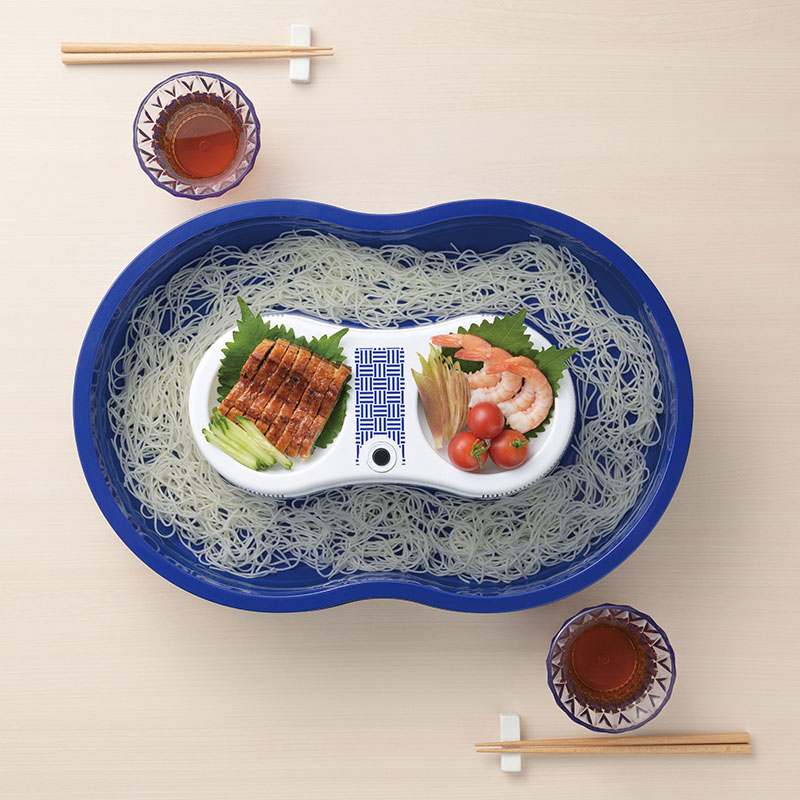 真珠乃涼 電池式 そうめん流し器 Lサイズ(2~4人用)