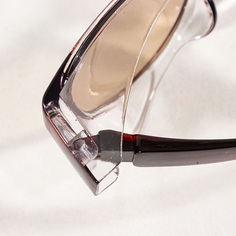 花粉対策メガネ アイセーバー ボストン型 ブラウン 巾着&くもり止めメガネ拭き付き