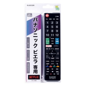 かんたんTVリモコン パナソニック専用 ブラック ERC-TV02BK-PA ブラック