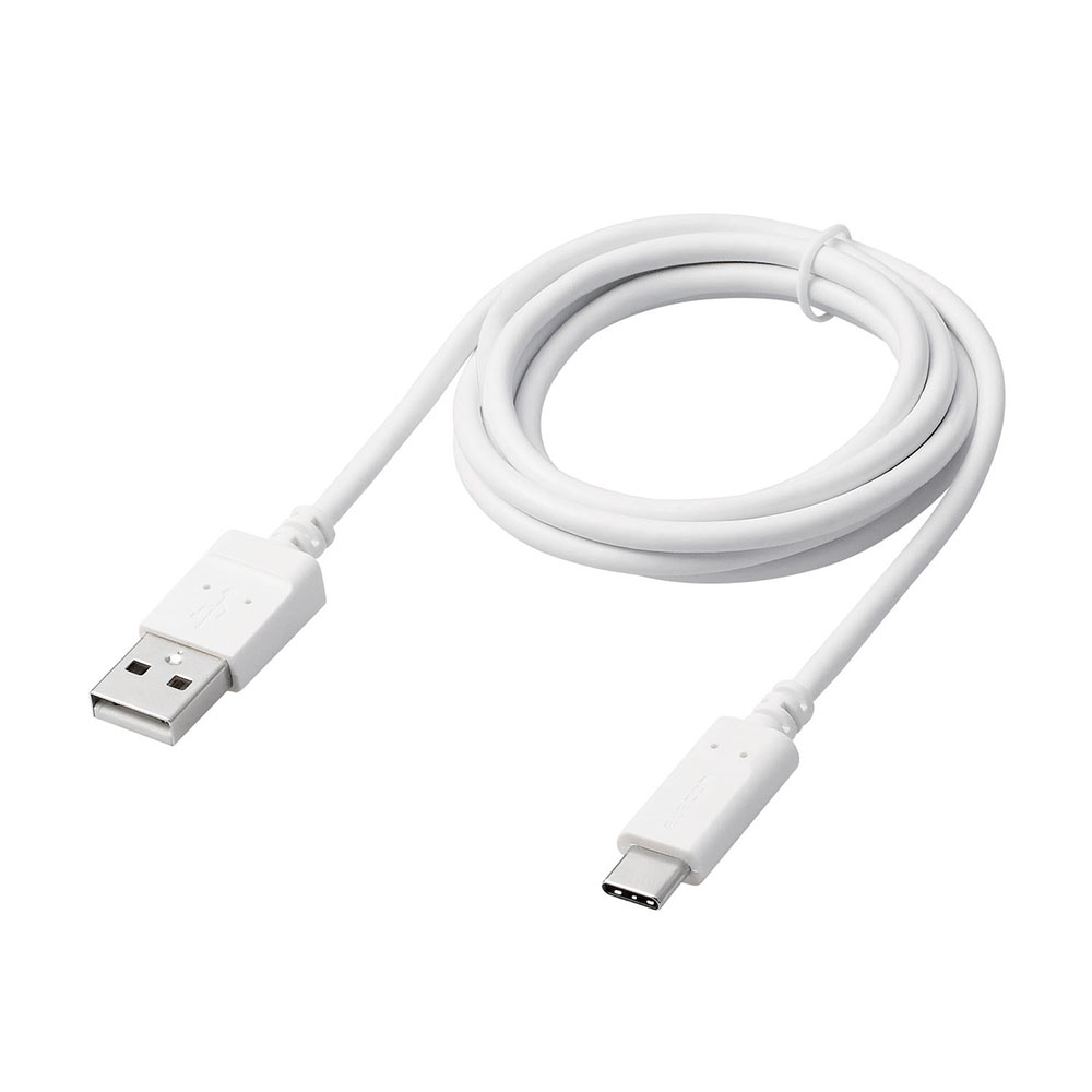 12W 5V｜2.4A Type-Cケーブル付属 AC充電器 1個 ホワイトフェイス