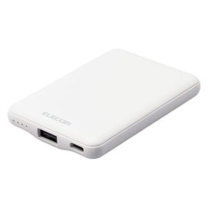 モバイルバッテリー 5000mAh 12W【iPhone Android 各種対応】 ホワイト