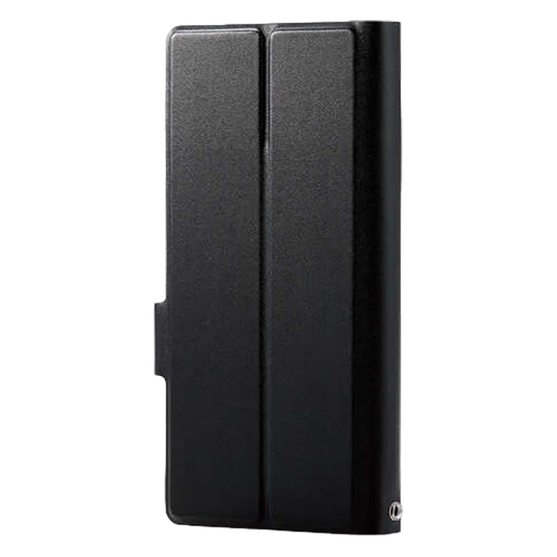 スマートフォン用マルチカバー 薄型 磁石付 Sサイズ ブラック P-04PLFUSBK