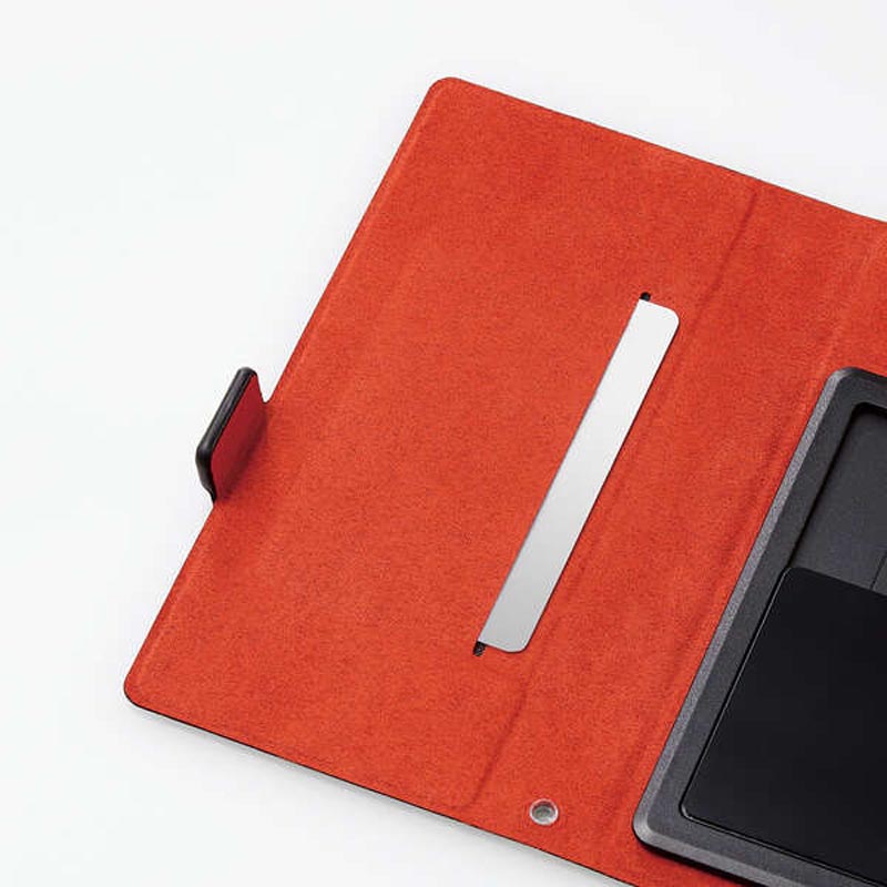 スマートフォン用マルチカバー 薄型 磁石付 Sサイズ ブラック P-04PLFUSBK