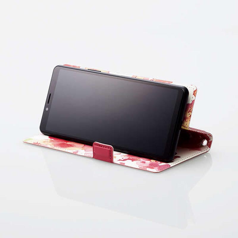 スマートフォン用マルチカバー 薄型 磁石付 Sサイズ ディープピンク P-04PLFUSJPND