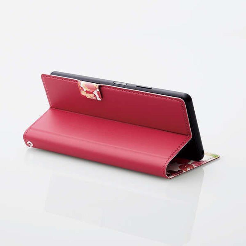 スマートフォン用マルチカバー 薄型 磁石付 Sサイズ ディープピンク P-04PLFUSJPND