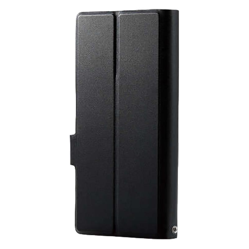スマートフォン用マルチカバー 薄型 磁石付 Lサイズ ブラック P-05PLFUSBK