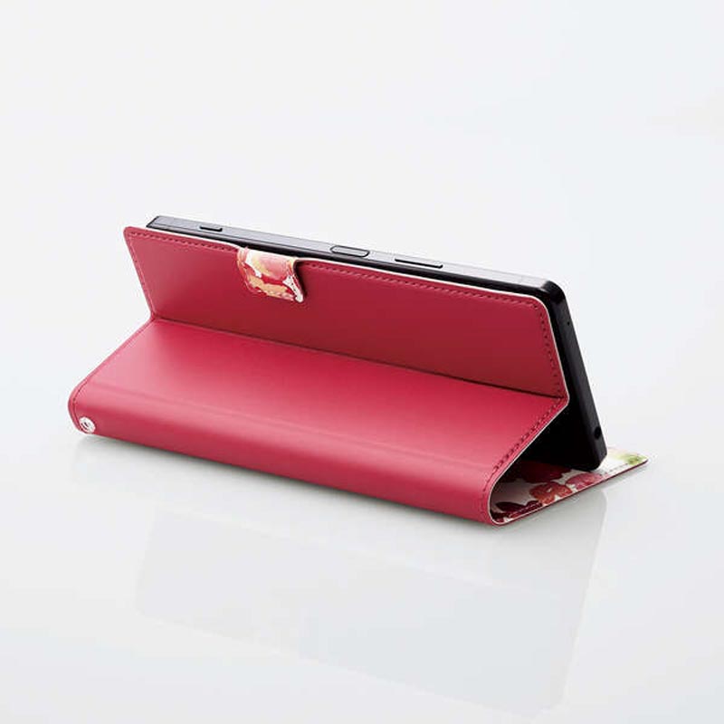 スマートフォン用マルチカバー 薄型 磁石付 Lサイズ ディープピンク P-05PLFUSJPND