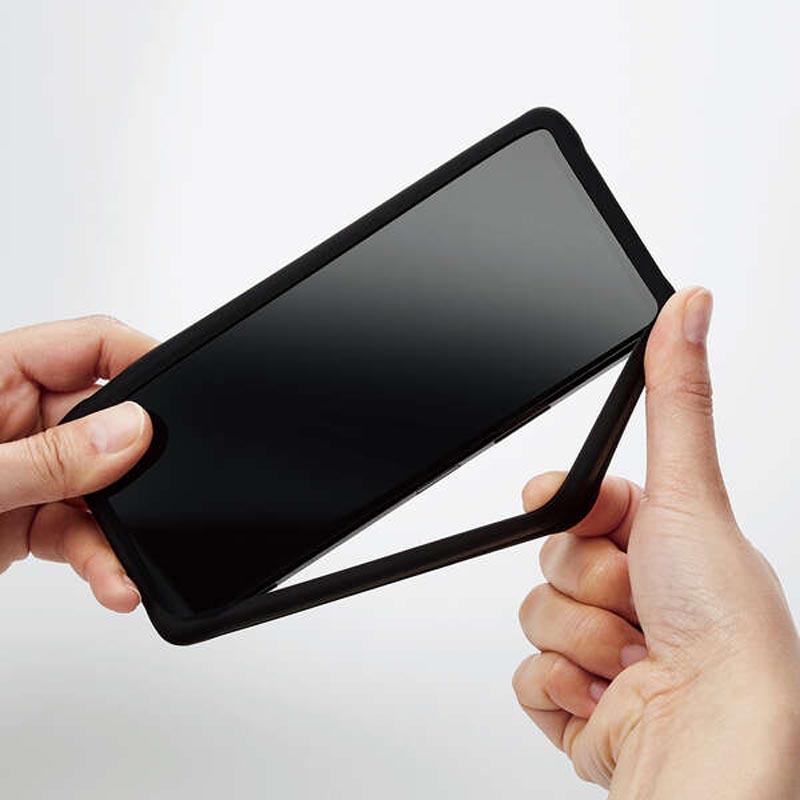 マルチシリコンバンパー Lサイズ ブラック P-SB05BK