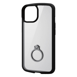 【お取り寄せ商品】iPhone 14 TOUGH SLIM LITE フレームカラー リング付 ブラック