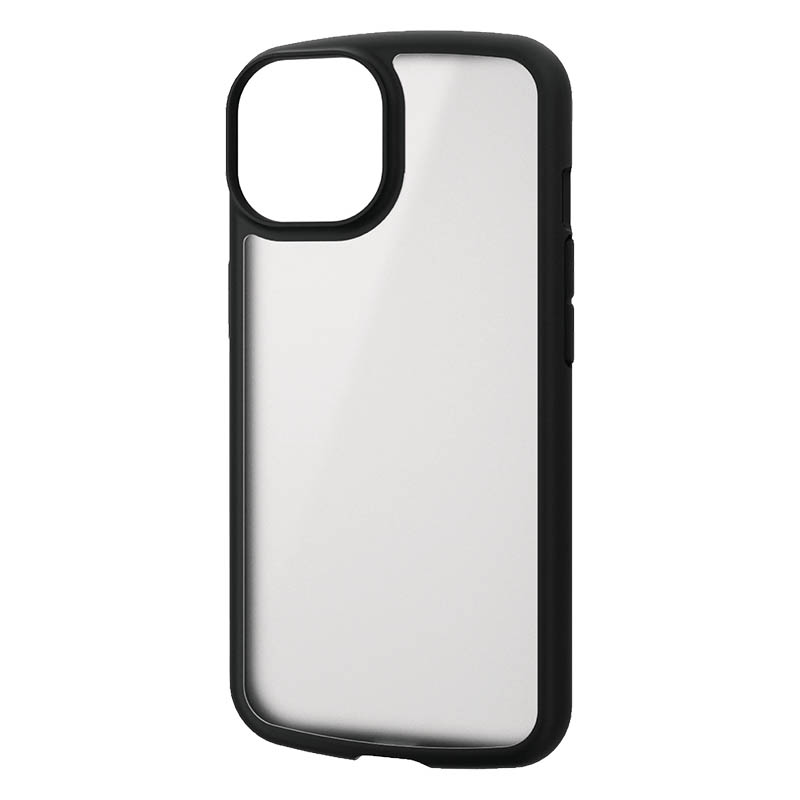 【お取り寄せ商品】iPhone 14 iPhone 13 ハイブリッドケース TOUGH SLIM LITE フレームカラー 背面クリア シルキークリア×ブラック