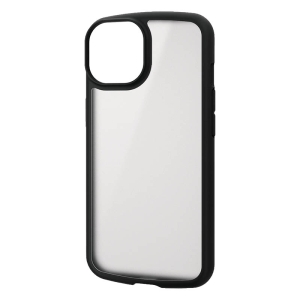 【お取り寄せ商品】iPhone 14 iPhone 13 ハイブリッドケース TOUGH SLIM LITE フレームカラー 背面クリア シルキークリア×ブラック