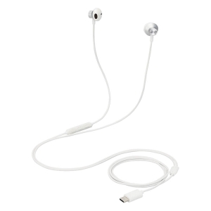デジタル式 USB イヤホン Type-C セミオープン 14.2mm シルバー