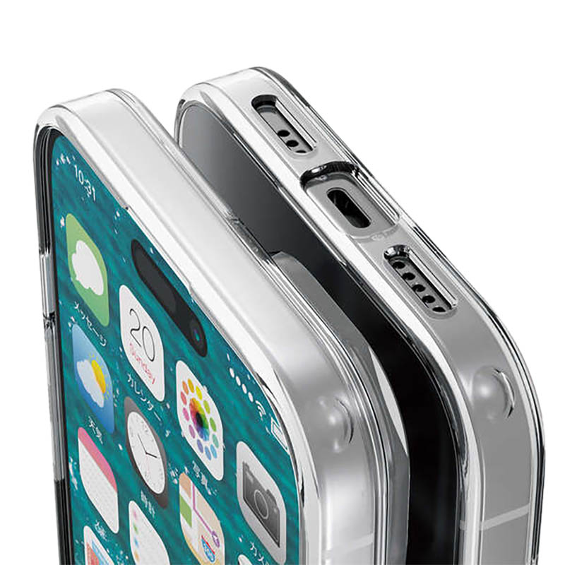 【お取り寄せ商品】iPhone 15 ハイブリッドケース クリア