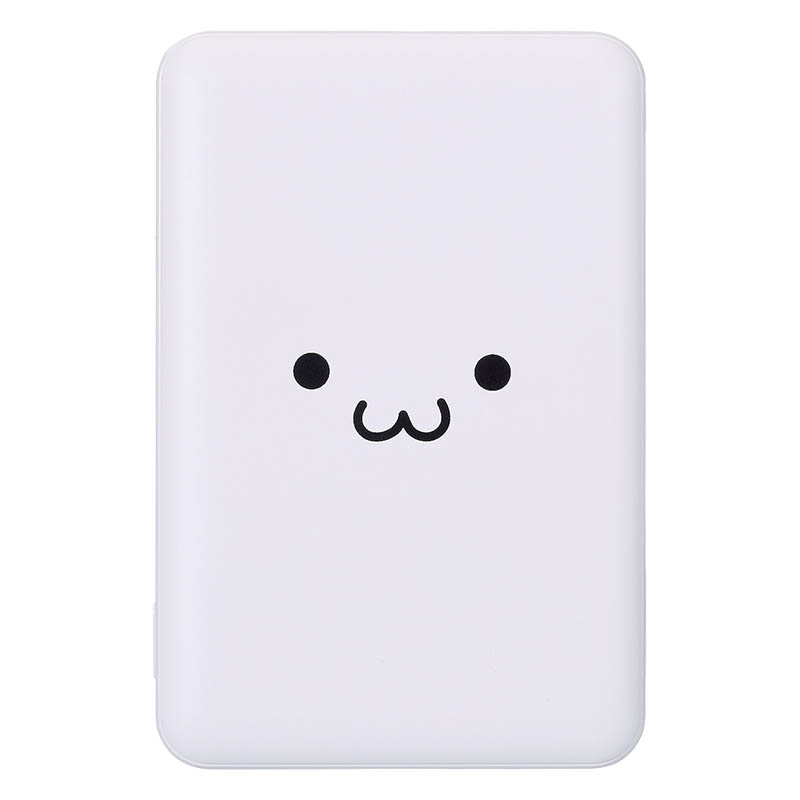 モバイルバッテリー リチウムイオン電池 薄型 5000mAh USB Type-C入出力1ポート×USB-A出力1ポート しろちゃん