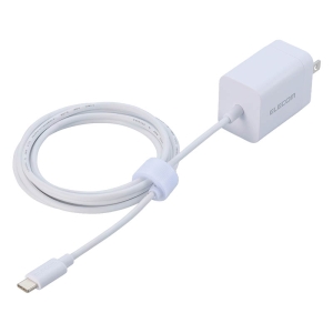 【お取り寄せ商品】AC充電器 スマホ・タブレット用 USB Power Delivery 20W USB-Cケーブル一体 1.5m ホワイト