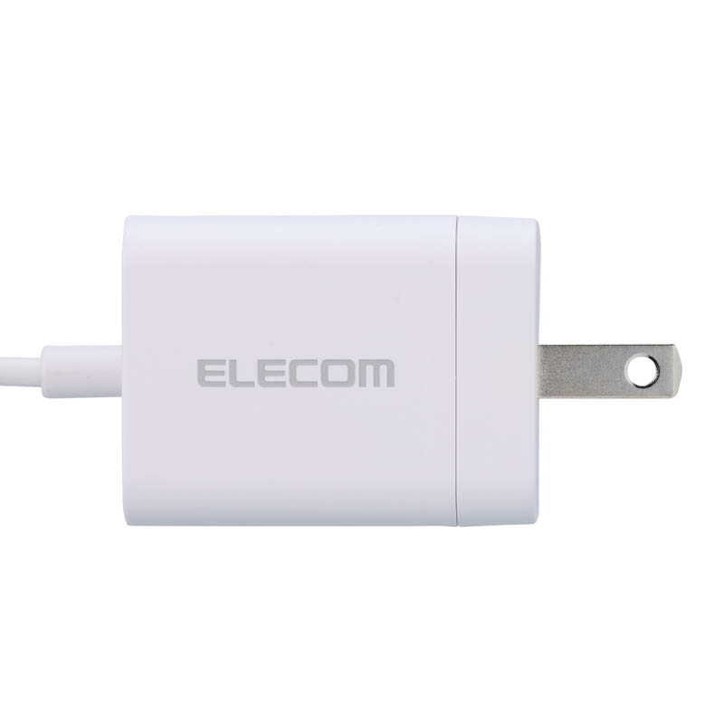 【お取り寄せ商品】AC充電器 スマホ・タブレット用 USB Power Delivery 20W USB-Cケーブル一体 1.5m ホワイト