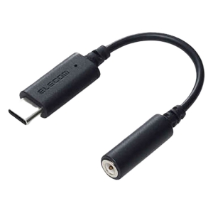 イヤホン・ヘッドホン用 USB Type-C Φ3.5mm 変換ケーブル MPA-C35DBK2