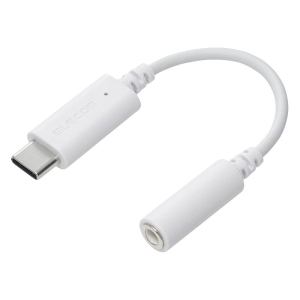 音声変換ケーブル USB Type-C to 3.5mm ステレオミニ端子 DAC搭載 ホワイト