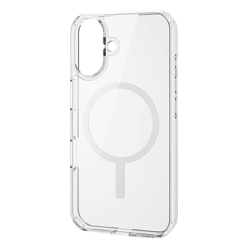iPhone16 ハイブリッドケース MAGKEEP ホワイト PM-A24AMAG02WH