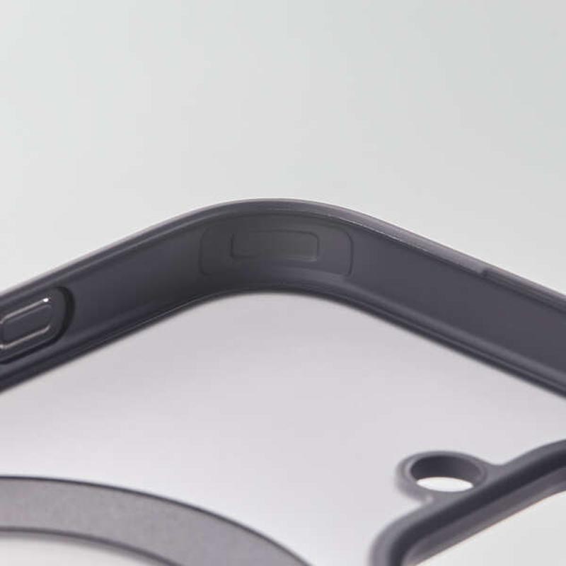 iPhone16 ハイブリッドケース MAGKEEP スタンド ブラック PM-A24AMAGSTBK