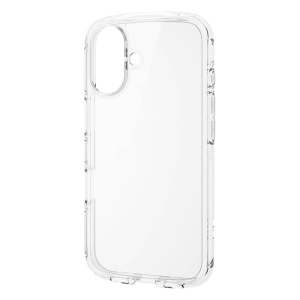 【お取り寄せ商品】iPhone 16 TOUGH SLIM LITE ハイブリッドケース オールクリア ストラップシート付属 クリア