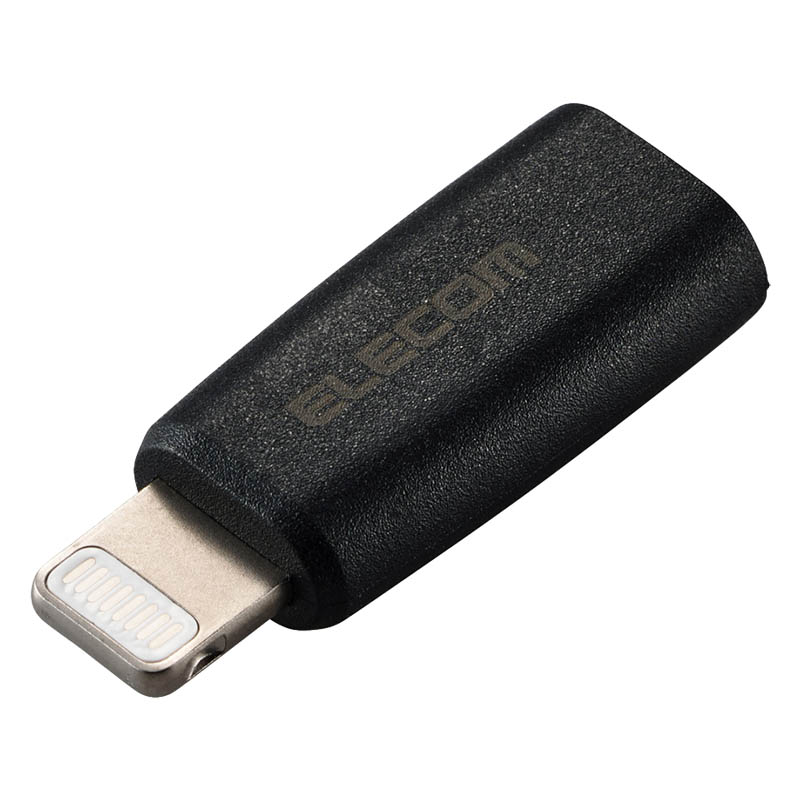 【お取り寄せ商品】UCB変換アダプター USBType-C Lightning USB Power Delivery対応 ブラック