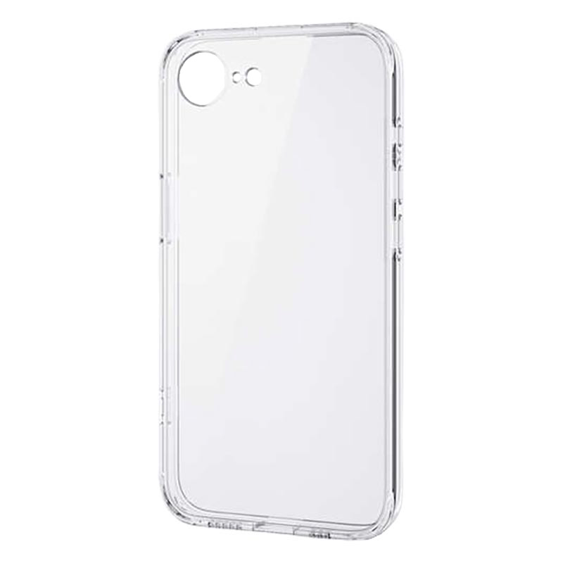 iPhone17e・16e ハイブリッドケース 極限 メタルステッカー付 クリア PM-A25SHVCKKCR