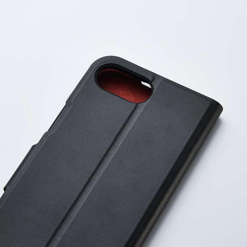 iPhone 17e・16e ソフトレザーケース 薄型 磁石付 ブラック PM-A25SPLFUBK