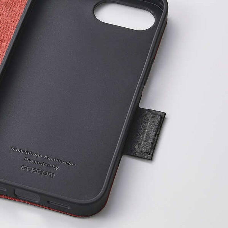 iPhone 17e・16e ソフトレザーケース 薄型 磁石付 ブラック PM-A25SPLFUBK