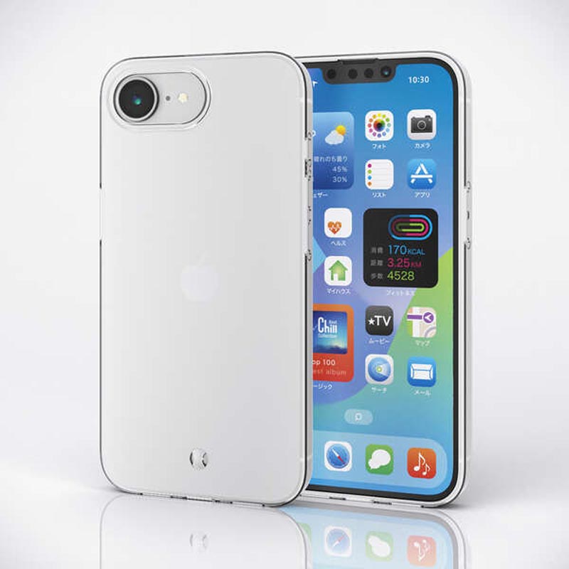 iPhone 17e・16e ソフトケース メタルステッカー付 PM-A25SUCTCR