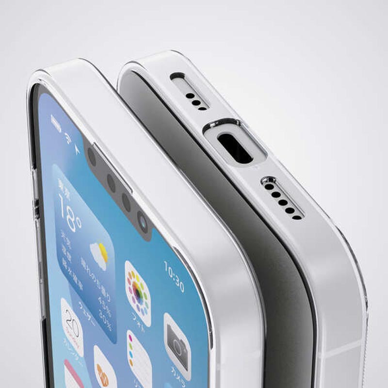 iPhone 17e・16e ソフトケース メタルステッカー付 PM-A25SUCTCR